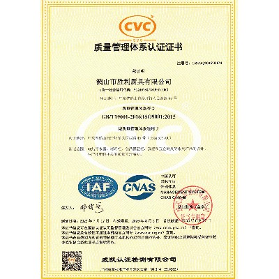 ISO9001質(zhì)量體系認(rèn)證